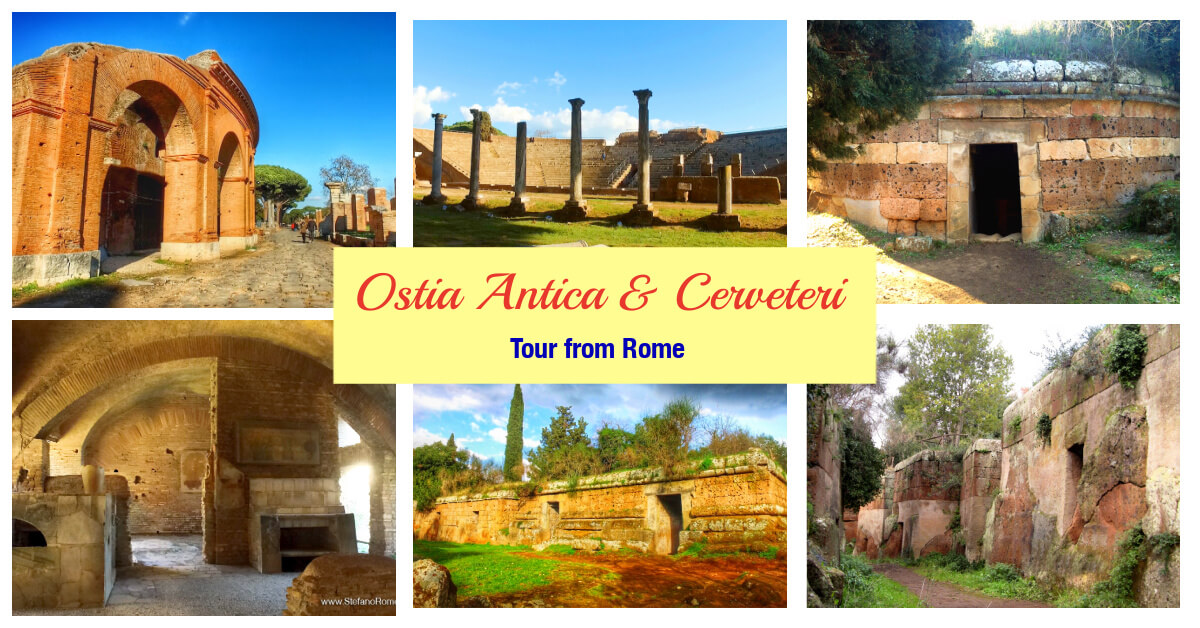 Ostia Antica and Cerveteri Tour from Rome day trips