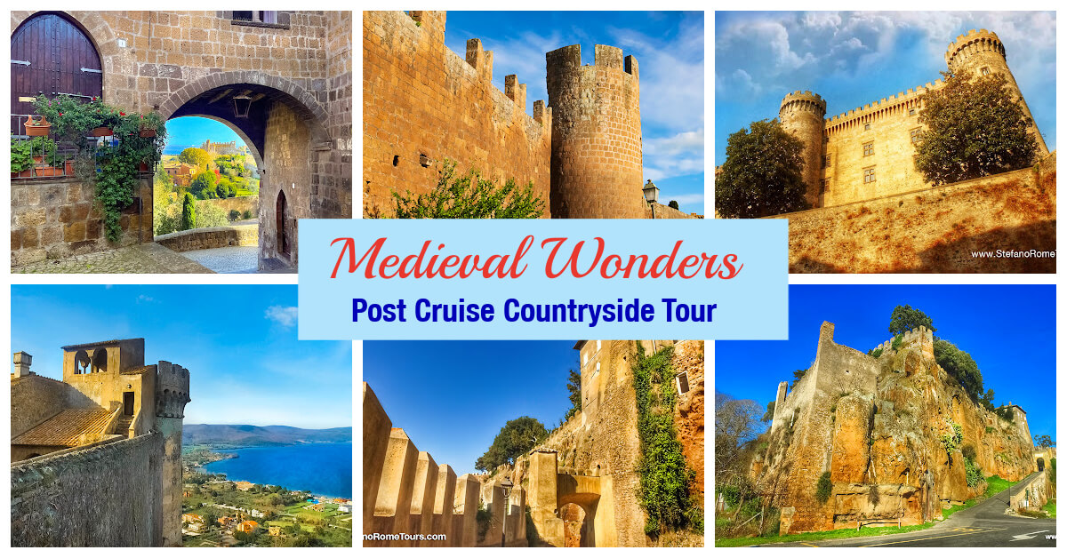 Post-Cruise Medieval Wonders Tour from Civitavecchia