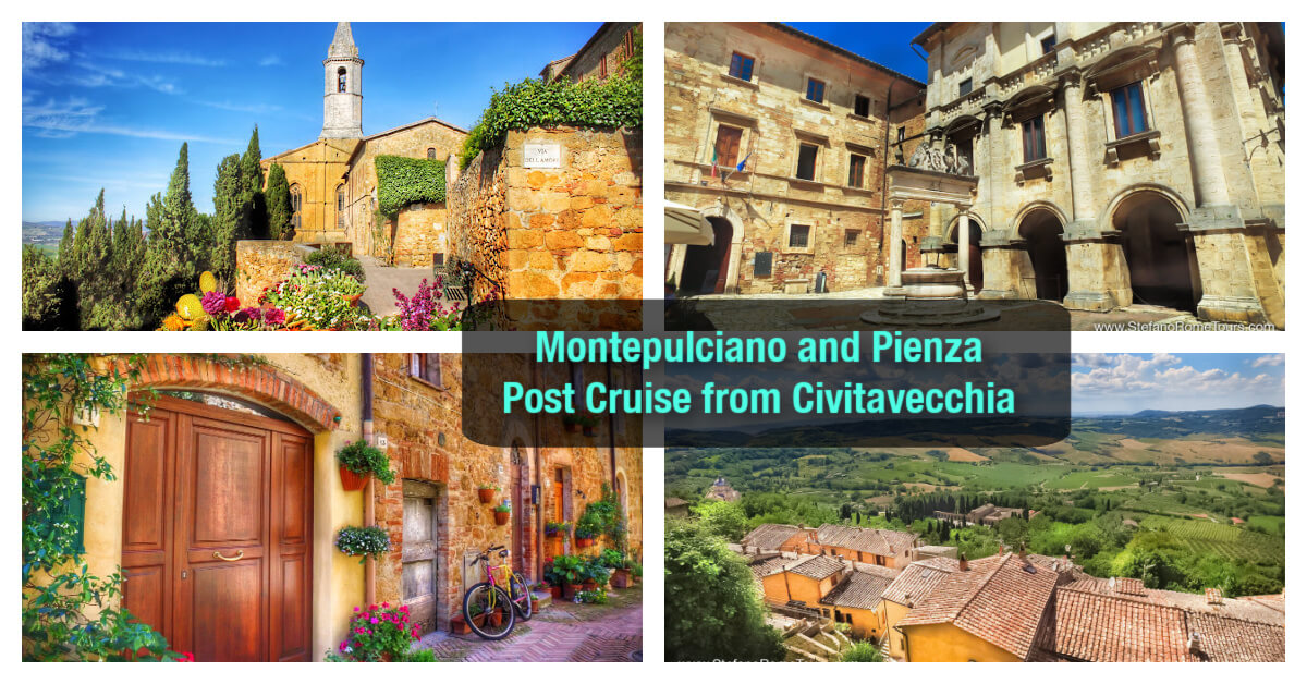 Tuscany Post-Cruise Tour to Montepulciano and Pienza from Civitavecchia