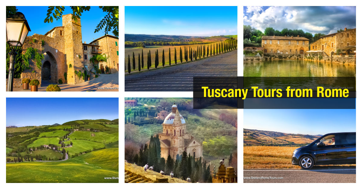 Best Day Tours from Rome to Tuscany with Stefano Rome Tours in limo