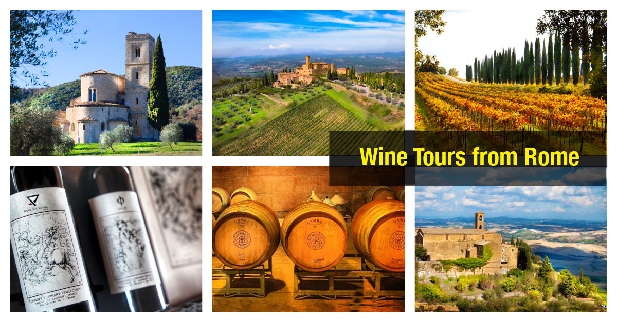 Best Wine Tasting Tours from Rome to Tuscany and Umbria