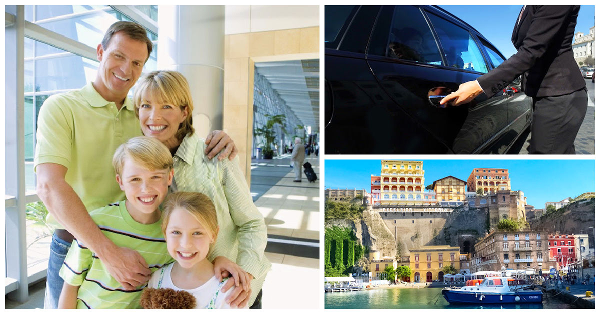 Best Private Transfers from Rome Fiumicino airport to Sorrento for Families
