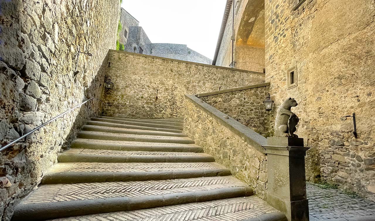 Monumental Staircase Braccciano Castle Day Tours from Rome to Countryside
